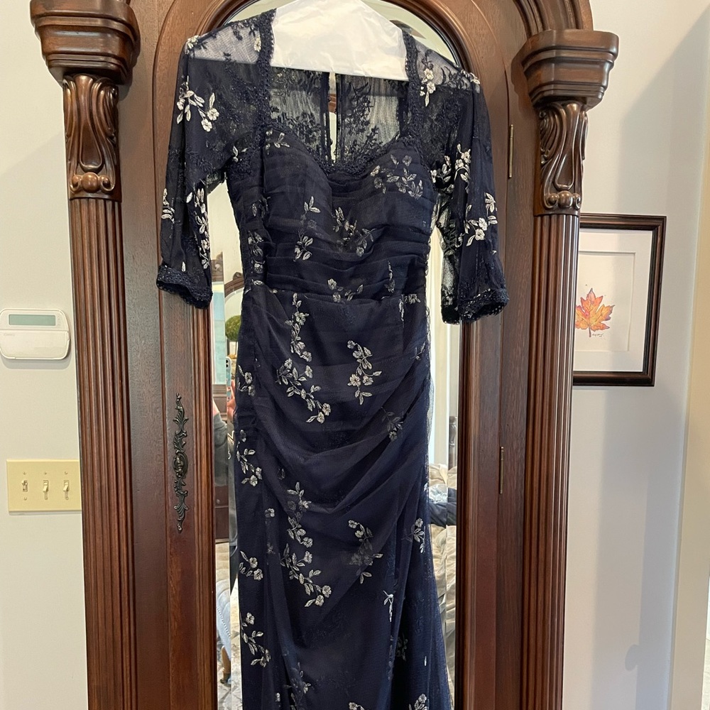 Formal floor length dress, used as mother of the bride dress